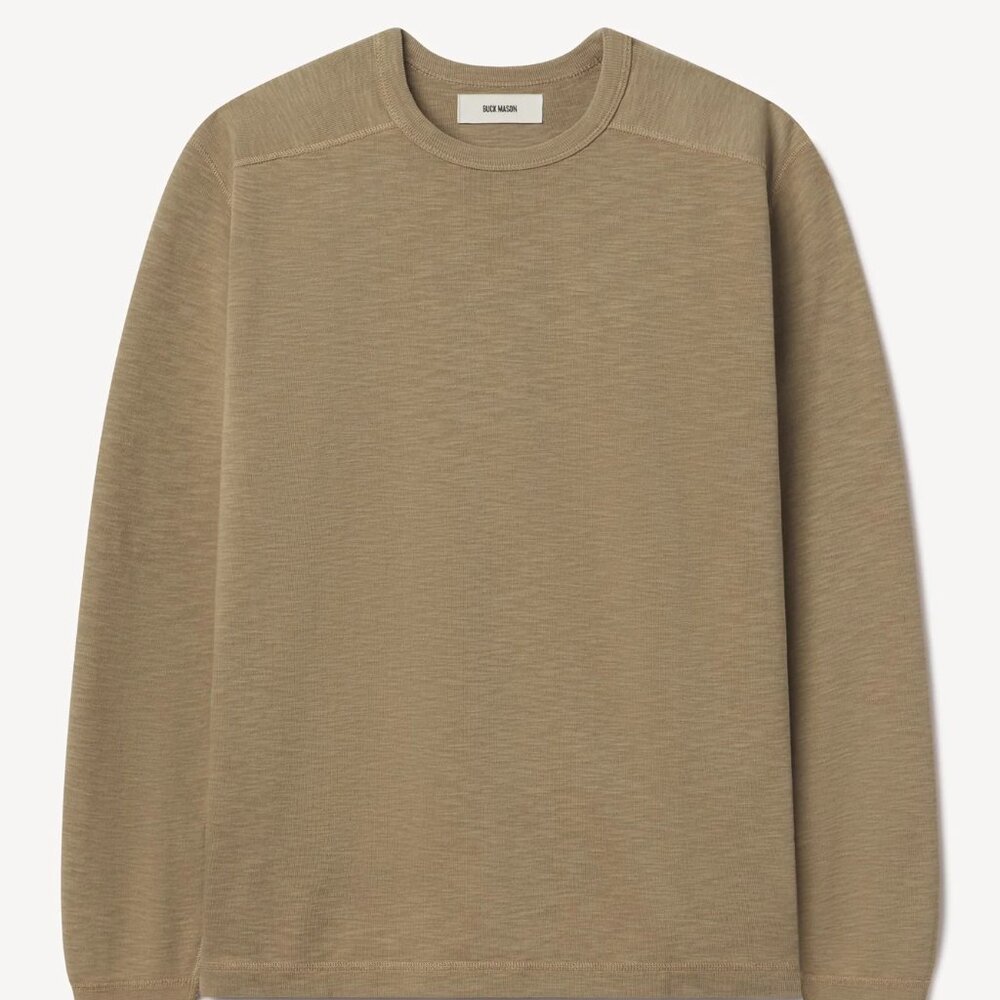 Buck Mason Sidewinder Rib L/S Crew, Small